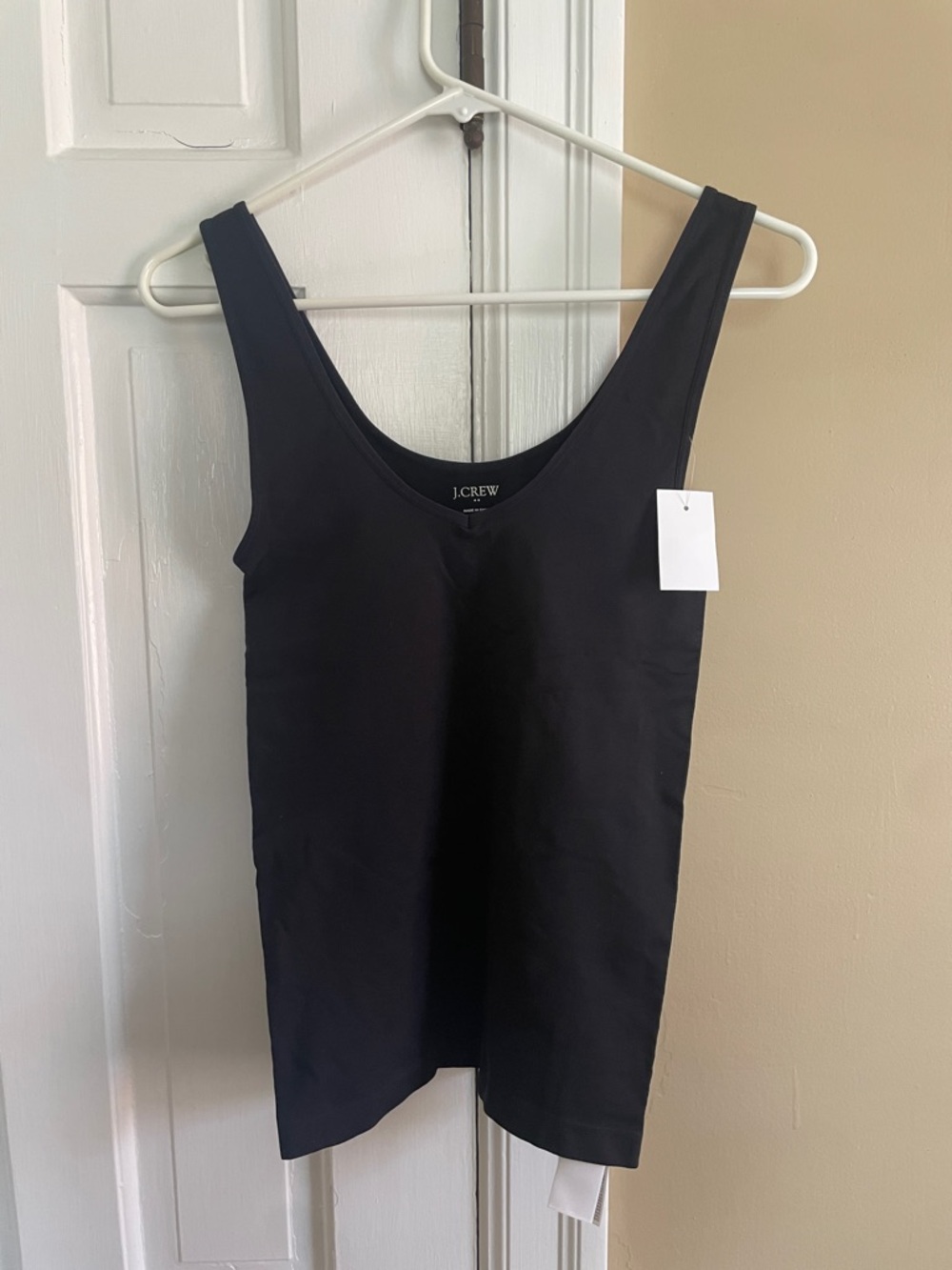 J. Crew Black Scoop Neck Tank Top